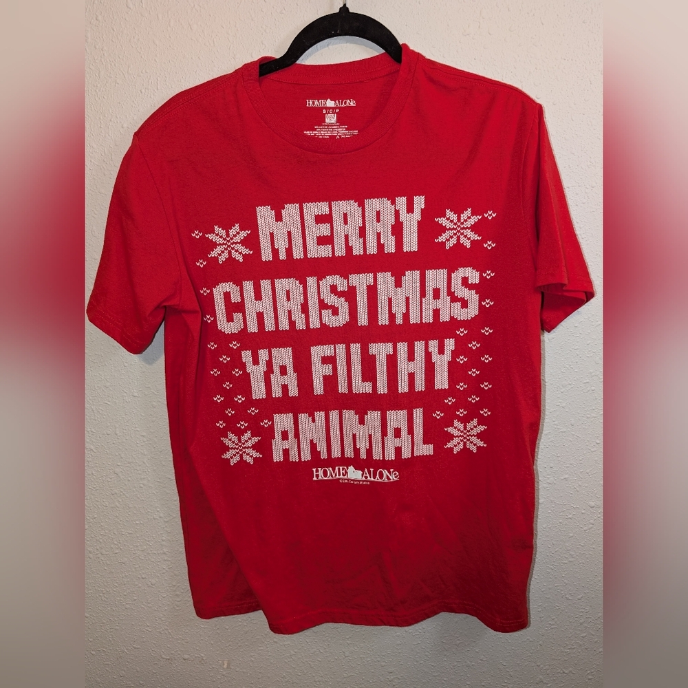 Home Alone Red Christmas Graphic Tee